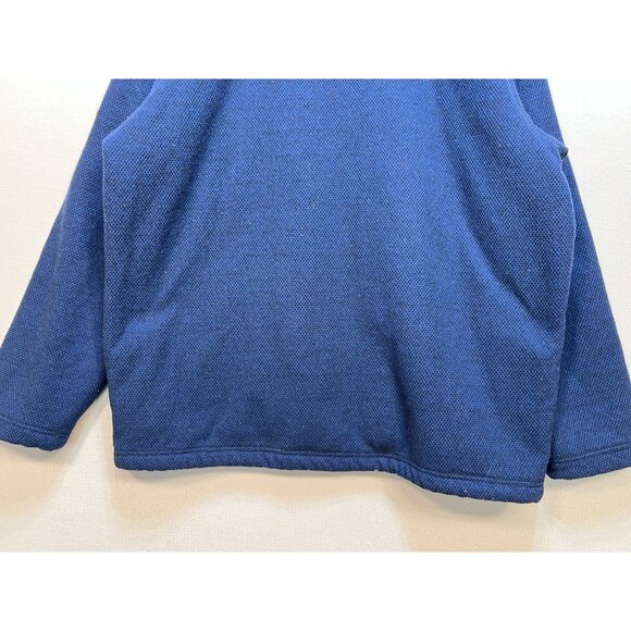 Orvis Mens Pullover Sweater Size XXL Navy Classic Sherpa Lined 1/4 Zip Cozy - Picture 11 of 11